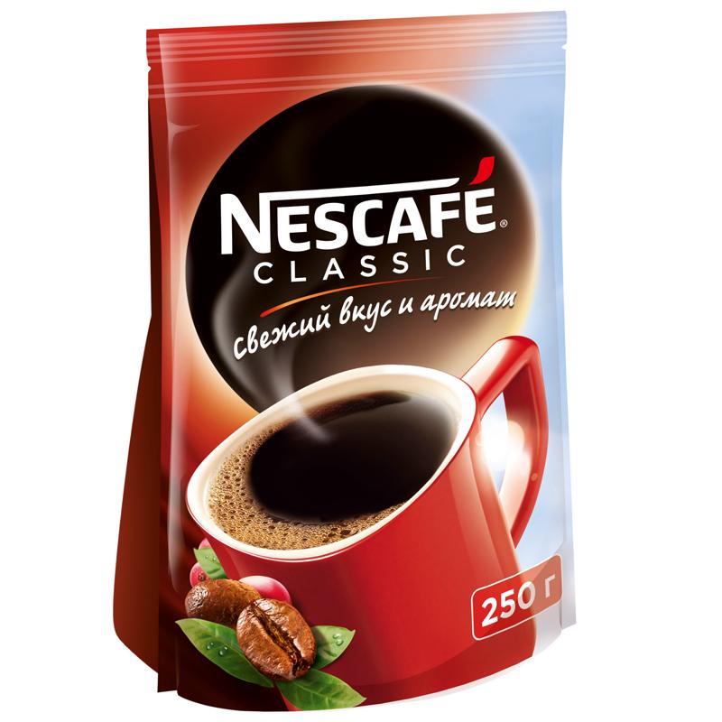 Кофе Nescafe Classic 3 в 1 растворимый 250 гр., флоу-пак