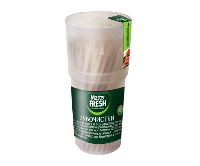 Зубочистки 100 шт., Master Fresh, 30 гр., пластиковая упаковка