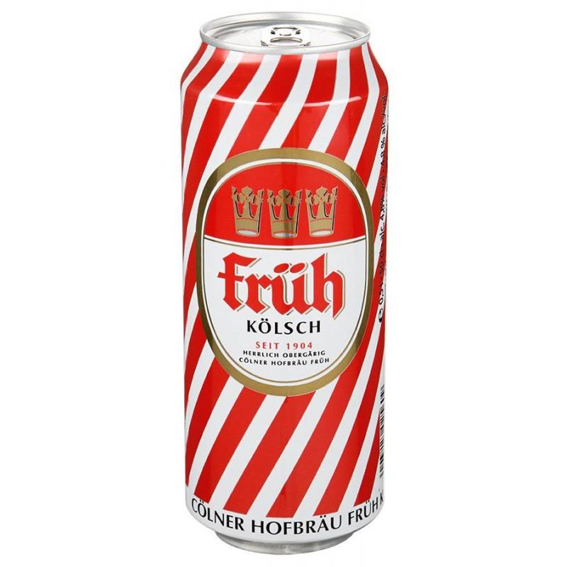 Пиво Fruh Kolsh эль 4,8% 500 мл., ж/б