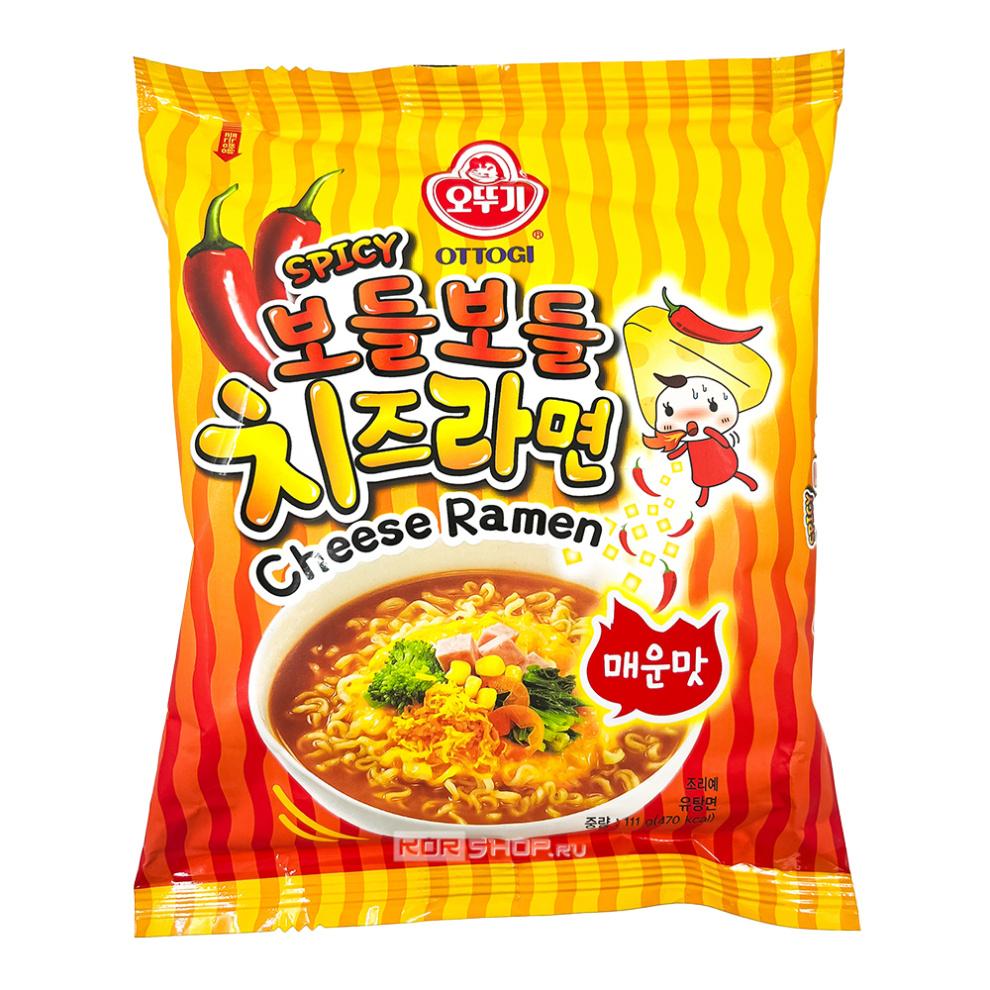 Лапша OTTOGI Cheese Ramen со вкусом сыра острая 111 гр., флоу-пак