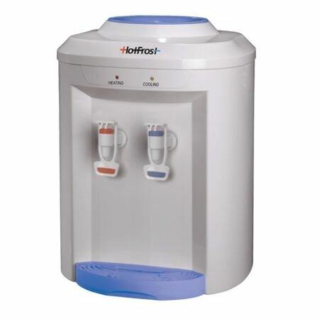 Кулер для воды Hot frost D75E настольный нагрев/охлаждение 2 крана белый/голубой