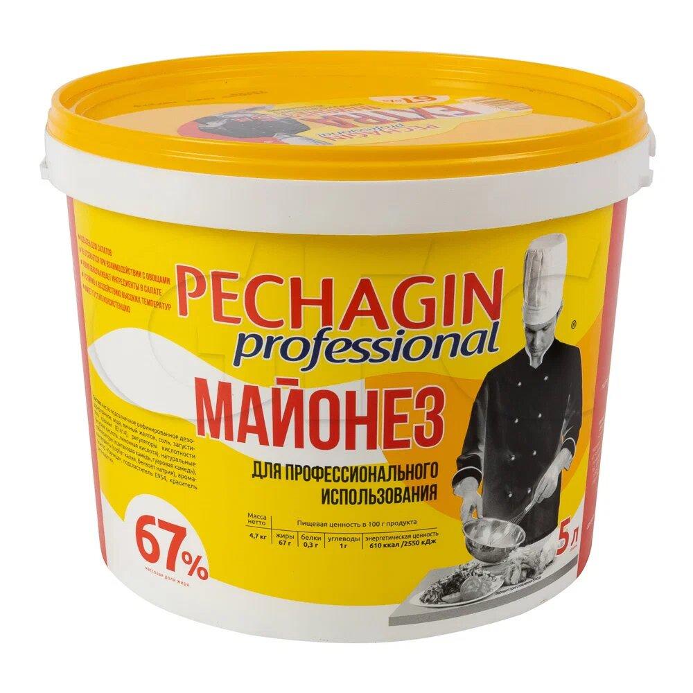 Майонез Pechagin Professional Profi 67% 5 л., пластиковая упаковка