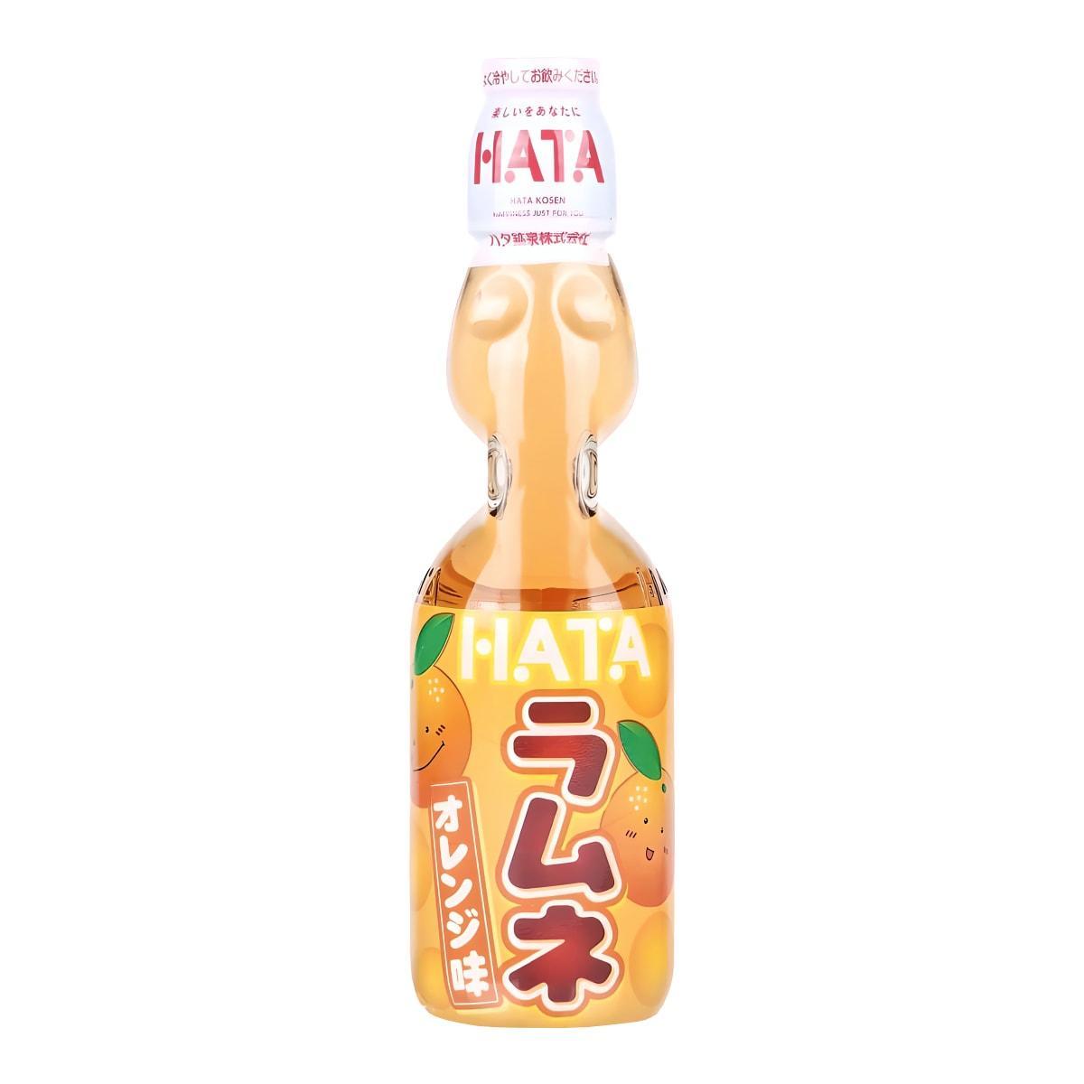 Напиток газированный Hata Ramune апельсин Япония 200 мл., стекло