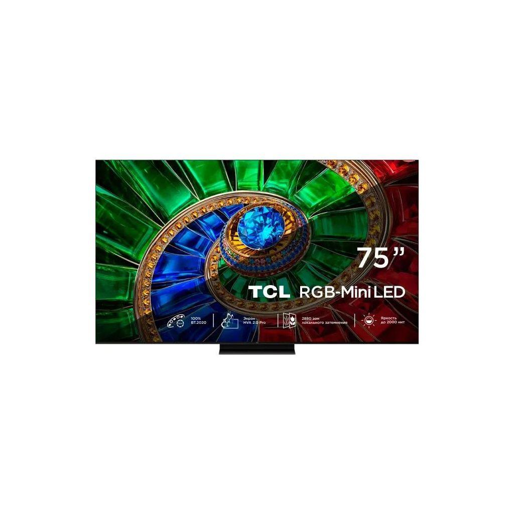 Телевизор 75 дюймов TCL 75RM7L QLED, 4K Ultra HD, СМАРТ ТВ, Google TV, черный