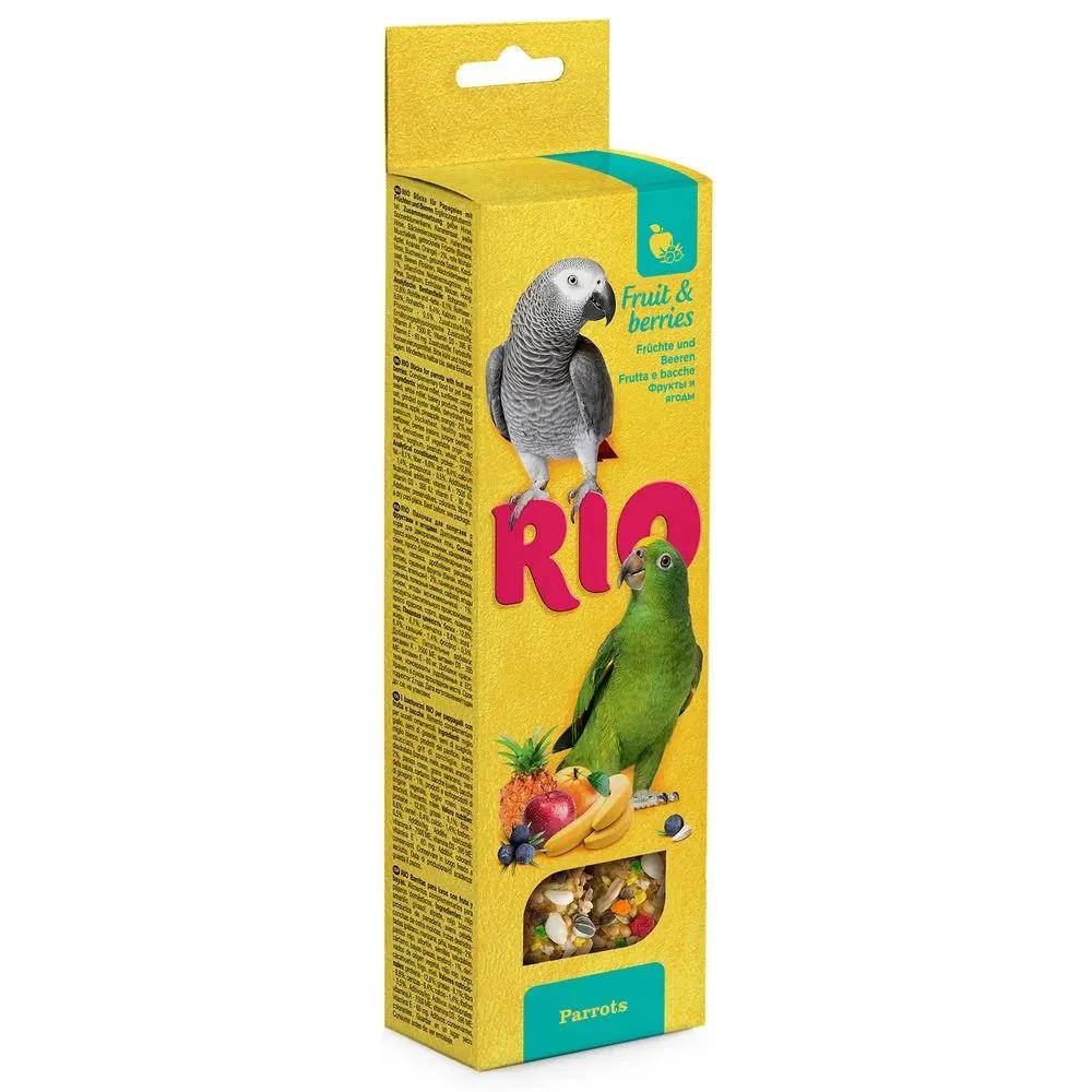 Палочки для попугаев RIO с фруктами и ягодами 2 штуки 75 гр., картон