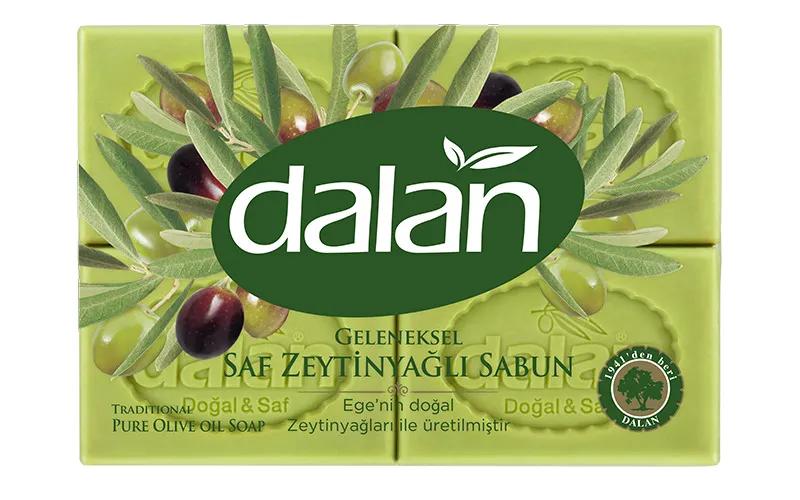 Мыло хозяйственное Dalan Traditional Оливковое 4х125 гр., пакет