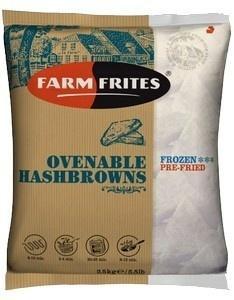 Хешбраун Farm Frites треугольные котлетки 2,5 кг., флоу-пак