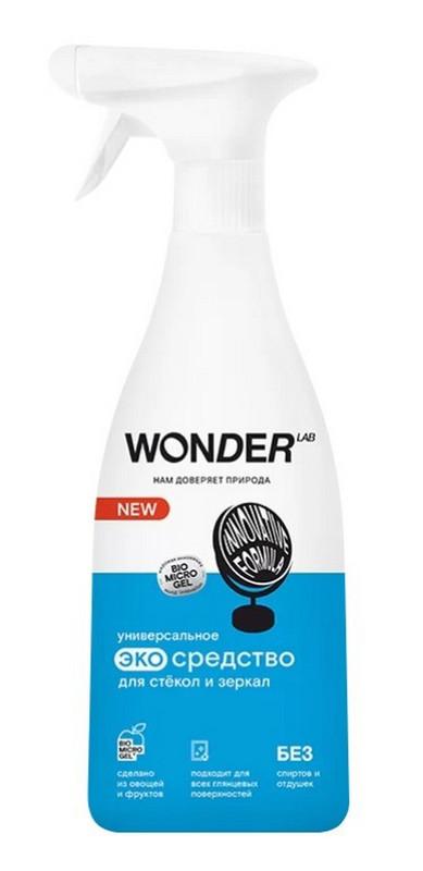 Чистящее экосредство WONDER LAB innovative formula для стёкол и зеркал, 550 мл., спрей