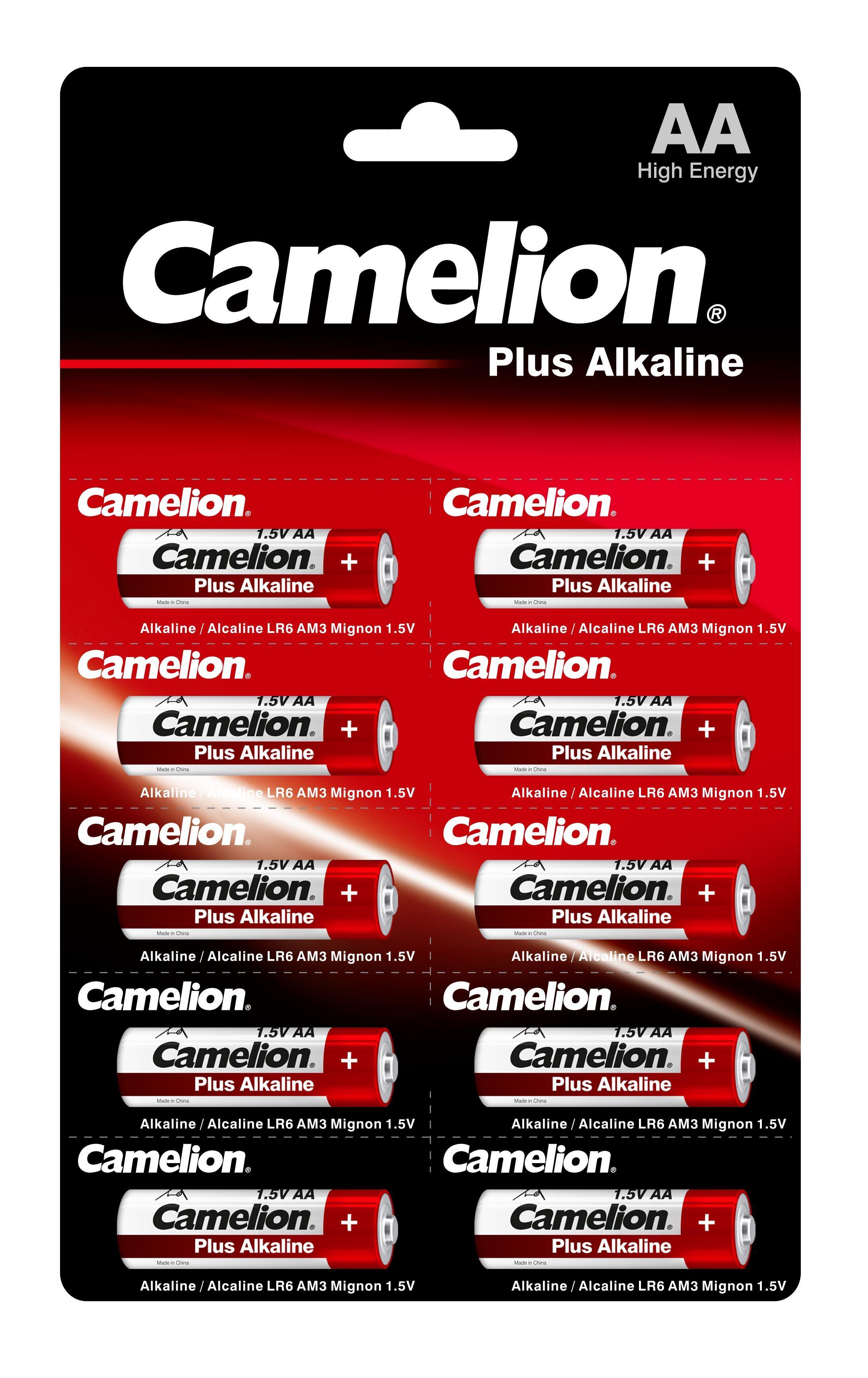 Батарейка Camelion LR6-BP1x10P PlusAlkaline 1.5В 10шт, блистер