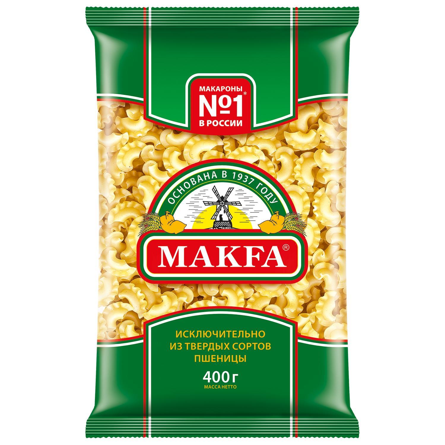 Макаронные изделия Makfa Петушиные гребешки группа А 400 гр., флоу-пак
