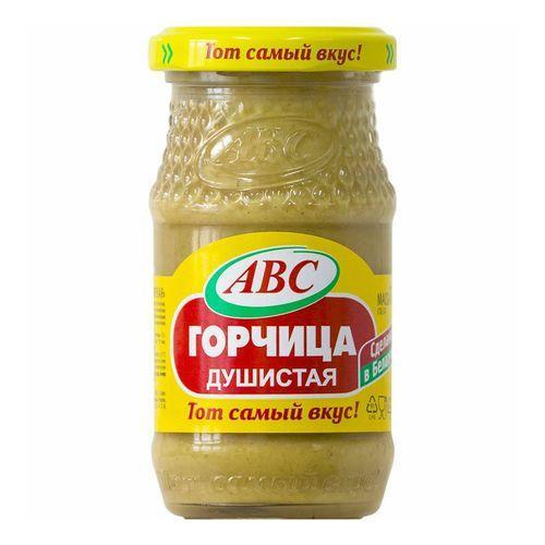 Горчица АВС душистая 160 гр., стекло