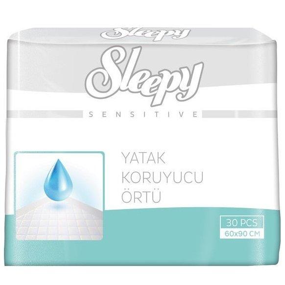 Пеленки Sleepy Sensitive 90х60 см., 30 шт., флоу-пак