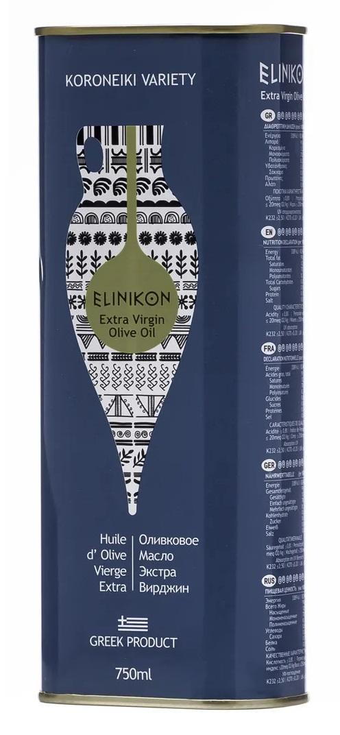 Масло Elinikon EVOO AC оливковое, 750 мл., ж/б