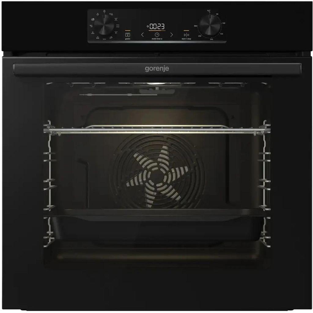 Духовой шкаф электрический Gorenje BO6735E02BKOT, 77л, дверца с 2 стеклами, черный