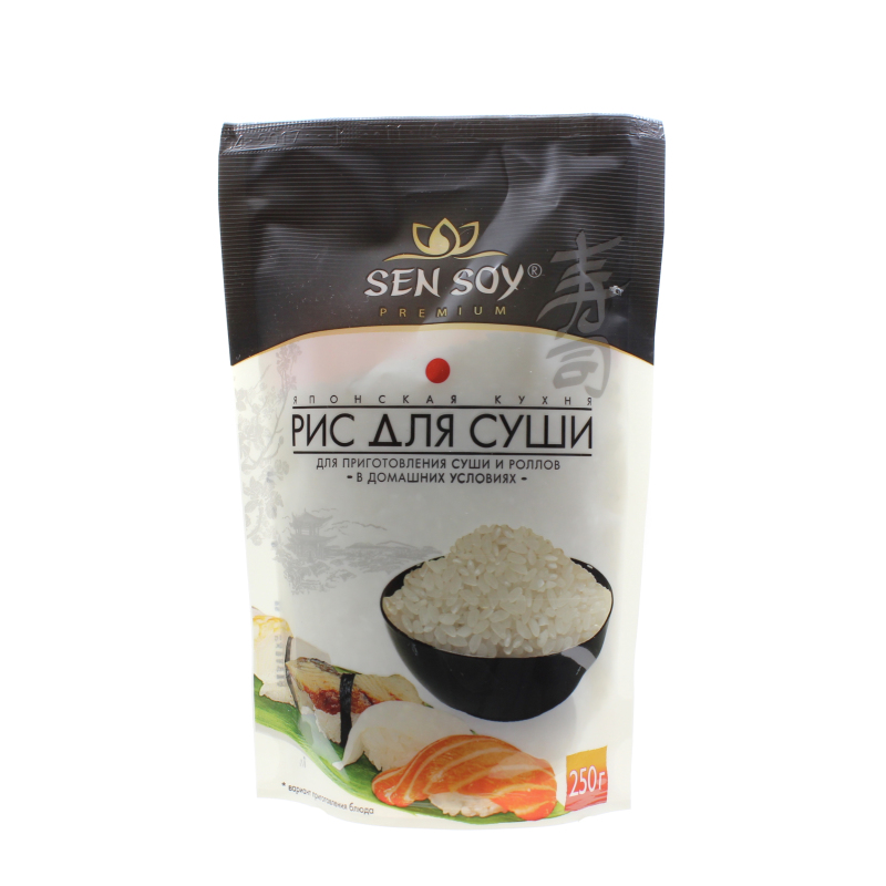 Рис для суши, Sen Soy, 250 гр., флоу-пак