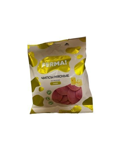 Чипсы САВА FERMA мясные со вкусом сыра 40 гр., флоу-пак