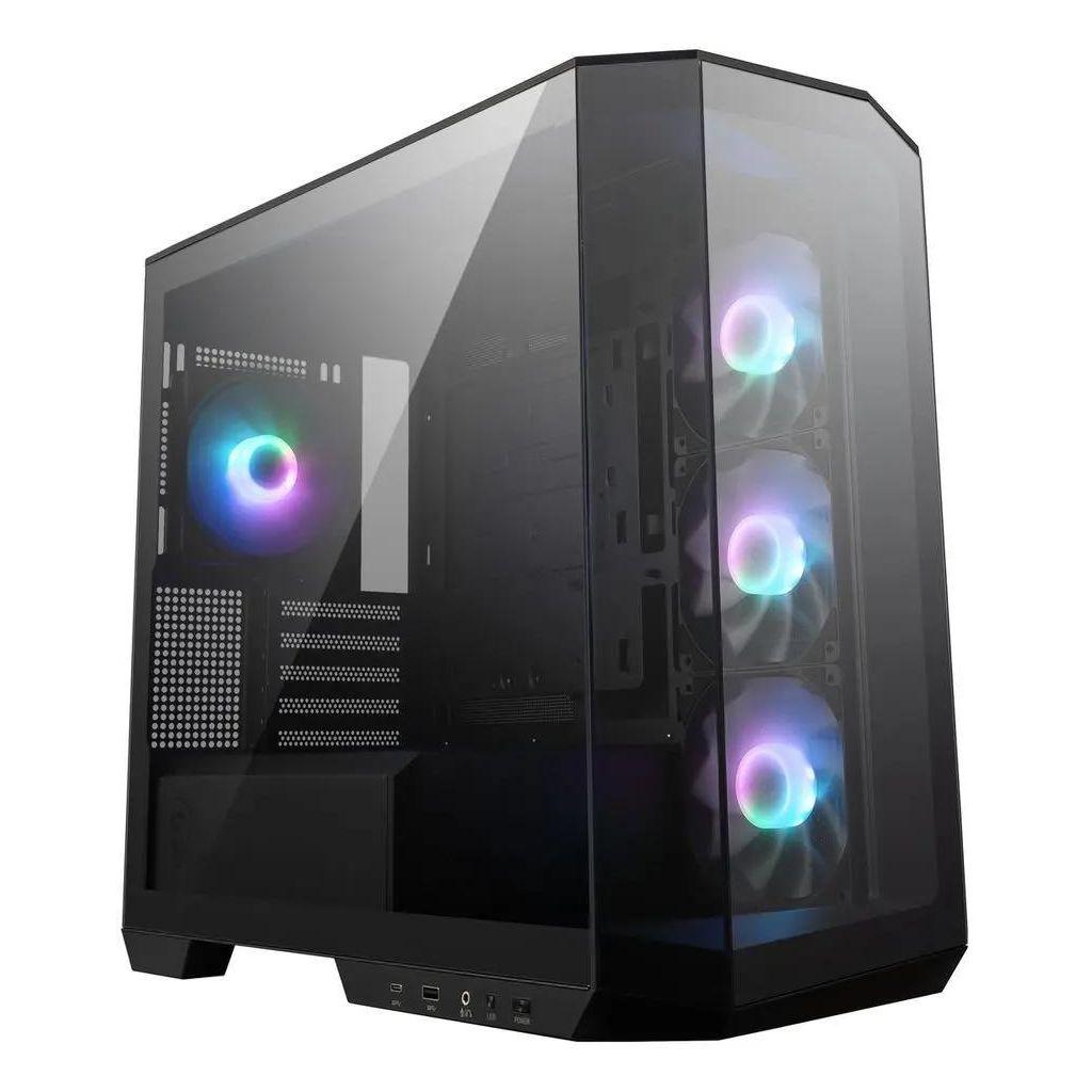 Корпус mATX MSI MAG Pano M100R PZ, Mini-Tower, без БП, черный [306-7g24r21-809]
