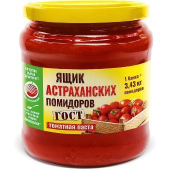 Томатная паста Green Ray ящик астраханских помидоров 740 гр., стекло