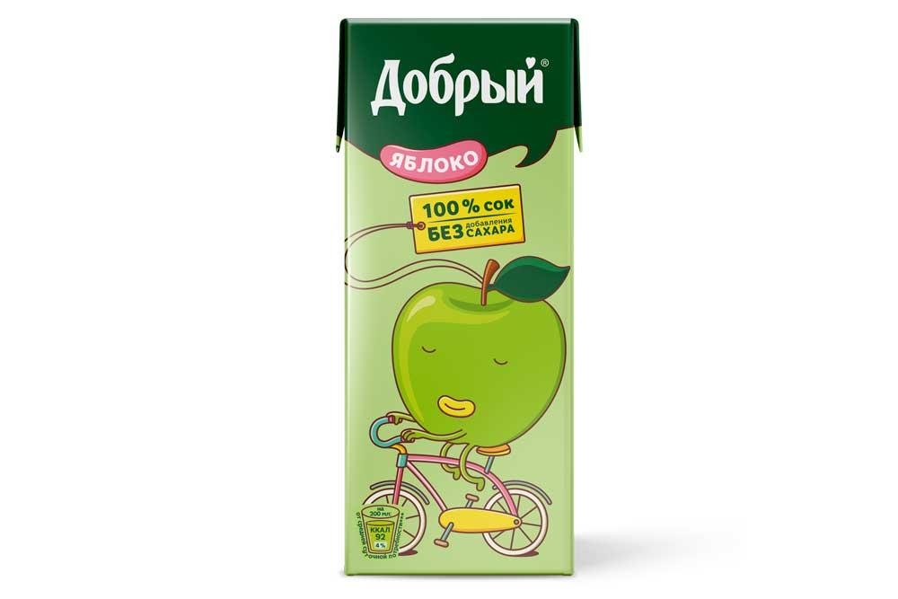 Сок Добрый яблочный 200 мл., тетра-пак