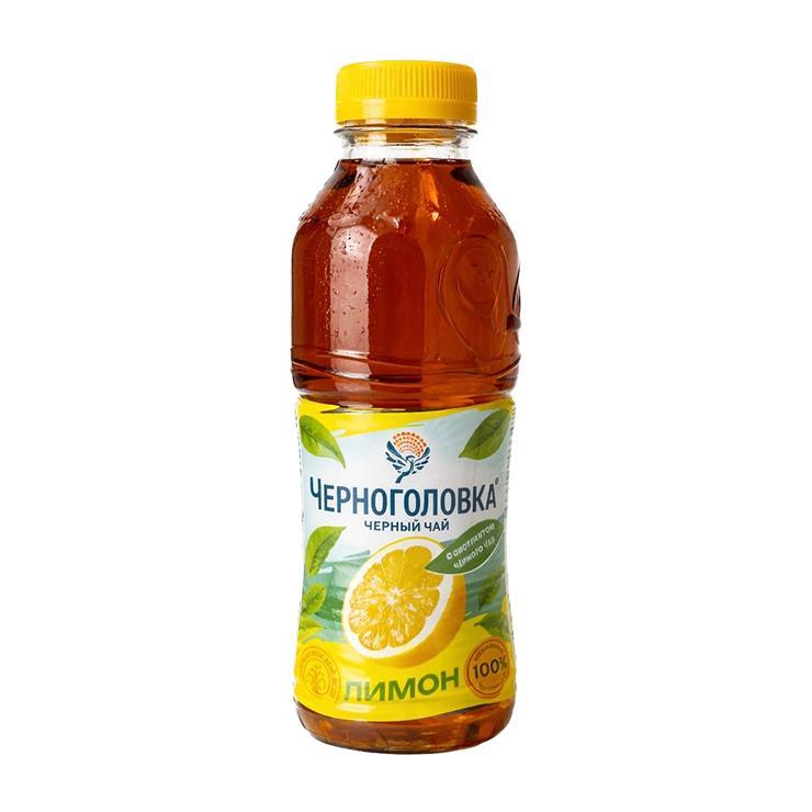 Чай холодный Черноголовка Ice tea черный лимон 500 мл., ПЭТ
