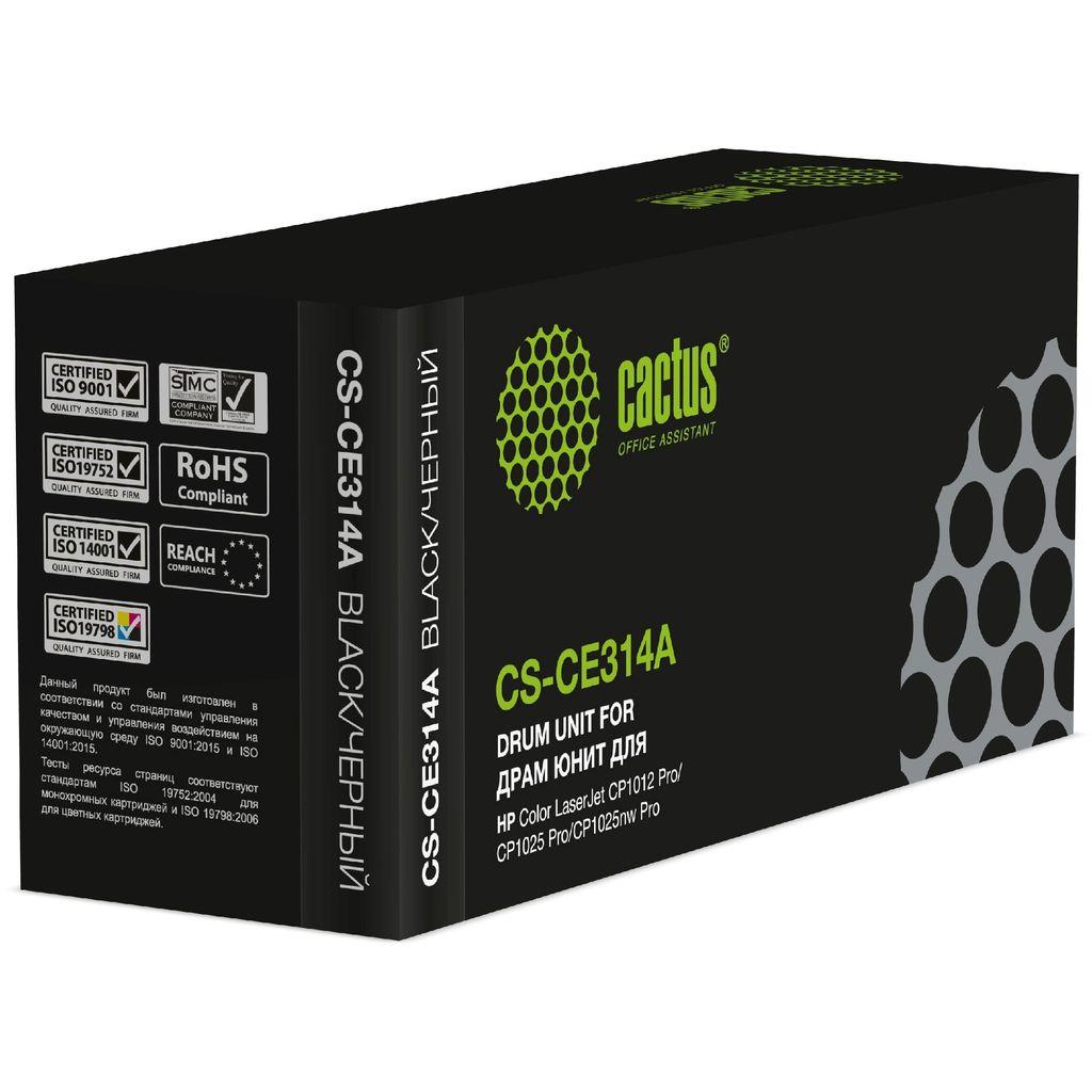 Блок фотобарабана Cactus CS-CE314A ч/б:14000стр. для HP CLJ CP1012 Pro/CP1025 Pro/CP1025nw Pro/CP1025 Pro Plus HP