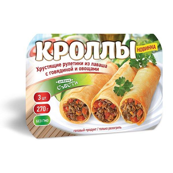 Кроллы Сытоедов с курицей и грибами, 270 гр., пластиковая упаковка