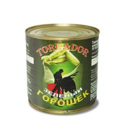 Горошек Toreador, зеленый консервированный, 425 гр., ж/б