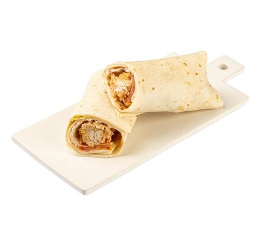 Ролл ВкусВилл с куриными стрипсами в тортилье 200 гр., пластиковая упаковка