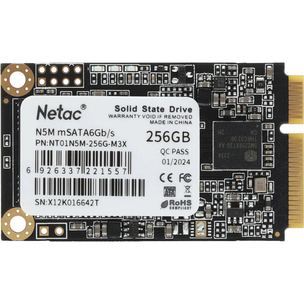 SSD накопитель 256ГБ NETAC N5M mSATA, SATA III, mSATA [nt01n5m-256g-m3x]