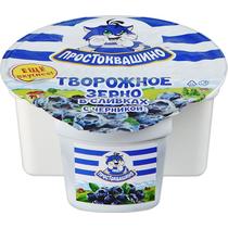 Продукт творожный Простоквашино зерненый черника 7% 150 гр., стакан