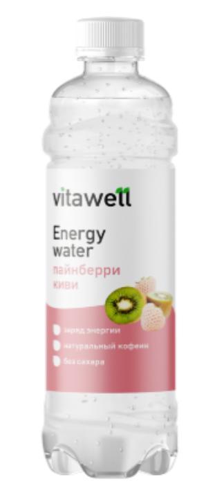 Напиток Vitawell Energy water Пайнберри киви 500 мл., ПЭТ