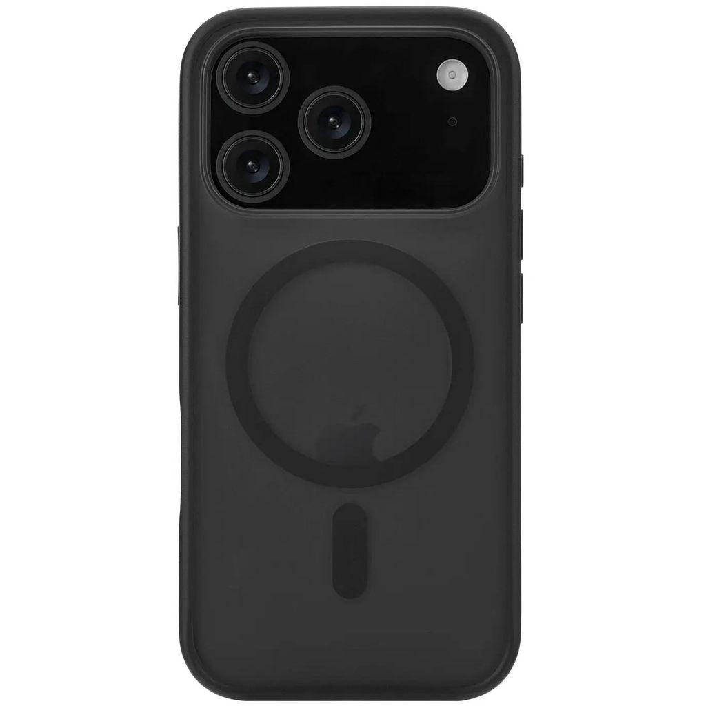 Чехол (клип-кейс) UBEAR Cloud Mag Case, для Apple iPhone 17 Pro, противоударный, черный/прозрачный [cs575bl63pmt-i25m]