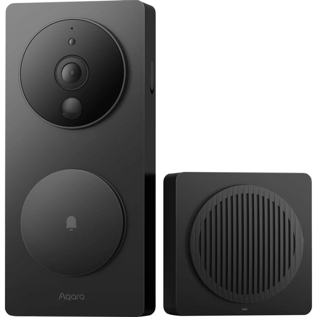 Видеозвонок AQARA Smart Video Doorbell G4, черный [svd-kit1]