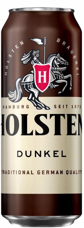Пиво Holsten Dunkel темное фильтрованное пастеризованное 4,6% 450 мл., ж/б