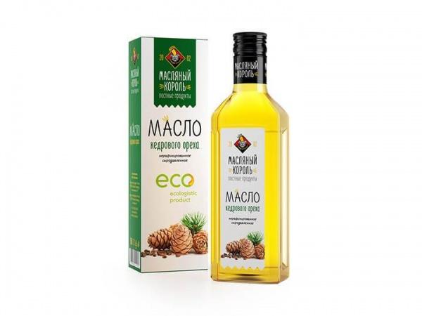 Масло кедровое 100% Масляный король, 100 мл., картонная коробка