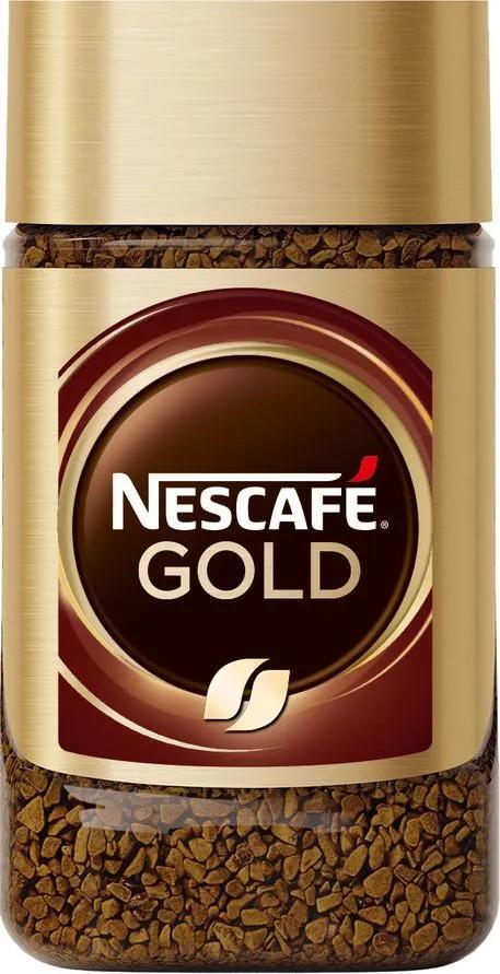 Кофе Nescafe Gold 100% растворимый сублимированный 47,5 гр., стекло