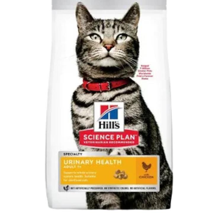 Корм для взрослых кошек склонных к мочекаменной болезни сухой Hill's Science Plan с курицей 300 гр., пакет