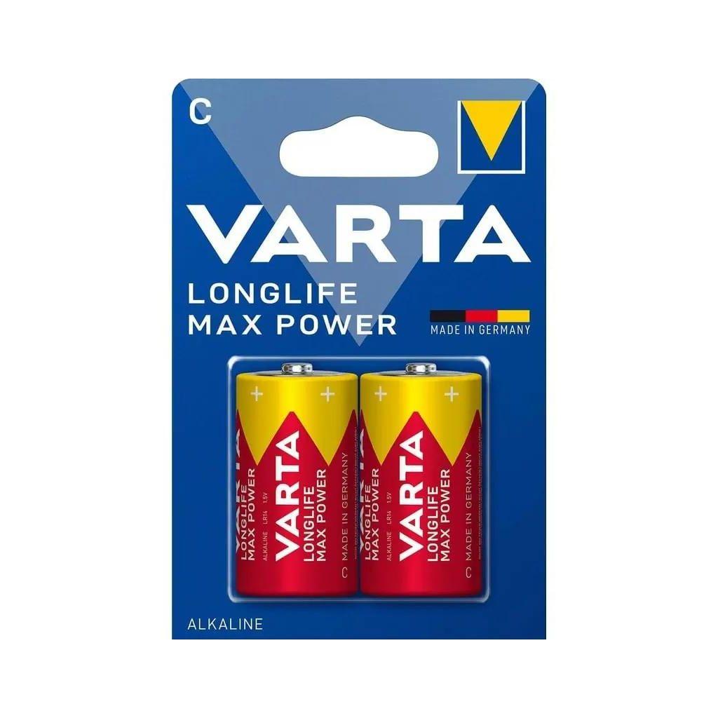 C Батарейка Varta LongLife Max Power 2 шт.