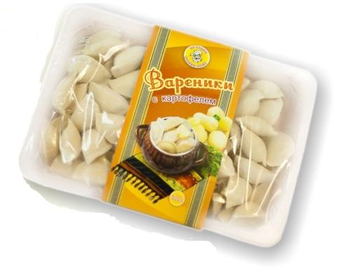 Вареники Домашний повар с картофелем, 500 гр., подложка