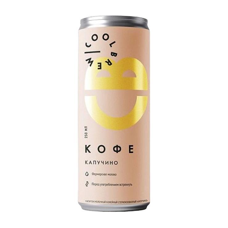 Напиток кофейный Coolbrew Капучино 2,5% 245 мл., ж/б