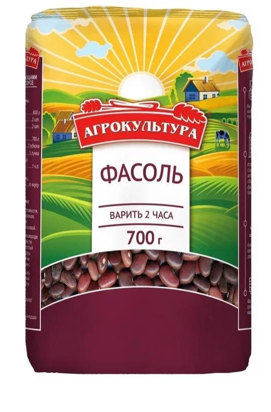 Фасоль Агрокультура красная 700 гр., флоу-пак