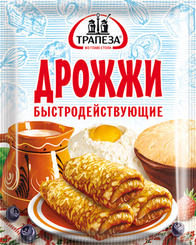 Дрожжи быстродействующие, Трапеза, 450 гр, бумага