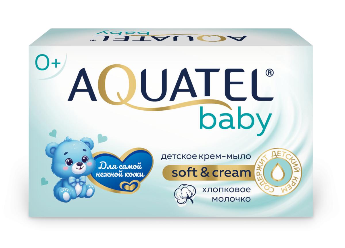 Крем-мыло Aquatel Весна baby хлопковое молочко 90 гр., картон
