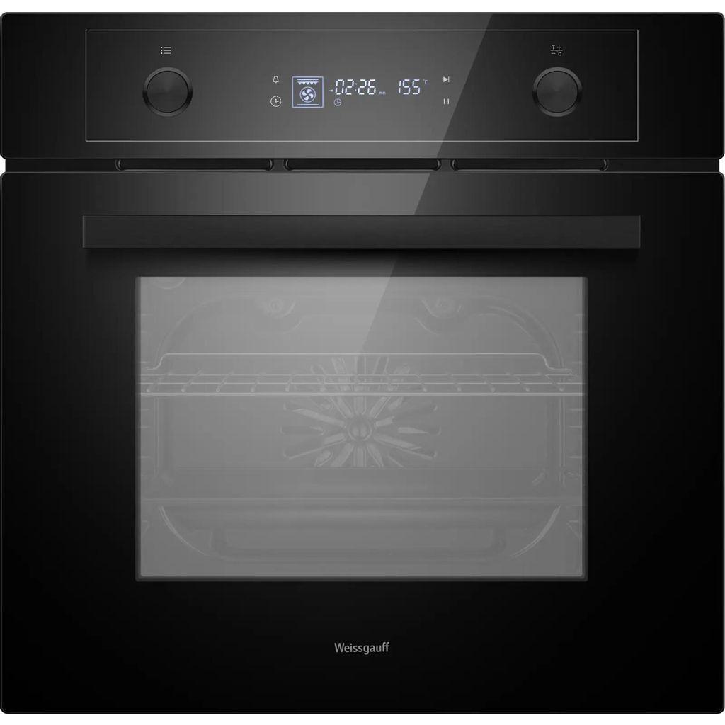 Духовой шкаф электрический WEISSGAUFF EOM 610 PDBS, 65л, дверца с 3 стеклами, черный