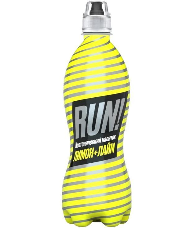 Напиток Run изотонический со вкусом лимона и лайма 500 мл., ПЭТ