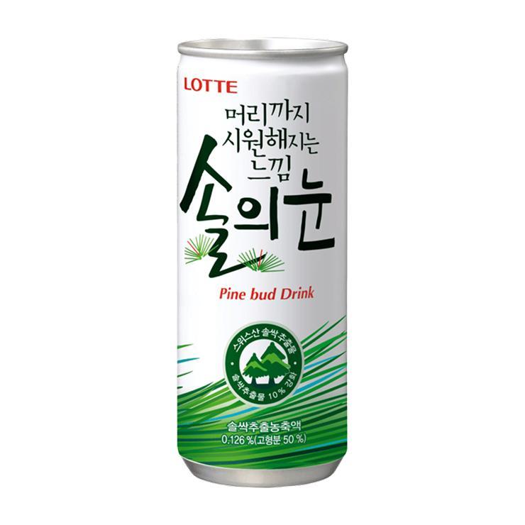 Напиток газированный Lotte pine bud 240 мл., ж/б