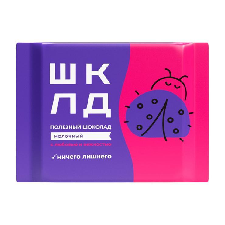 Шоколад ШКЛД молочный 65 гр., флоу-пак
