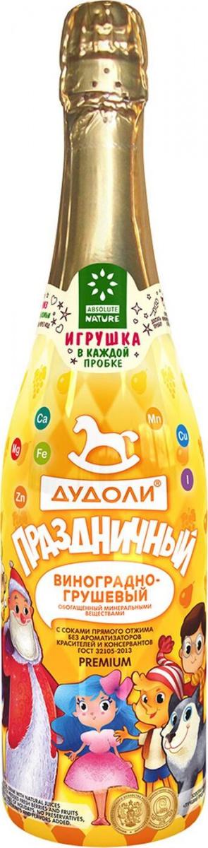 Шампанское Дудоли детское виноград груша 750 мл., стекло