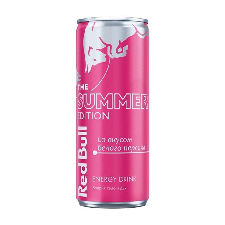 Напиток энергетический Red Bull со вкусом белого персика 250 мл., ж/б