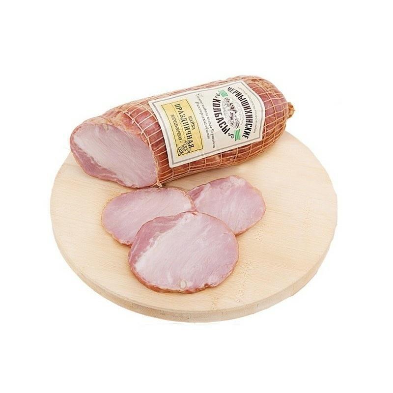 Шейка свиная Чернышихинское Мясо праздничная нарезка 1,3 кг., вакуум